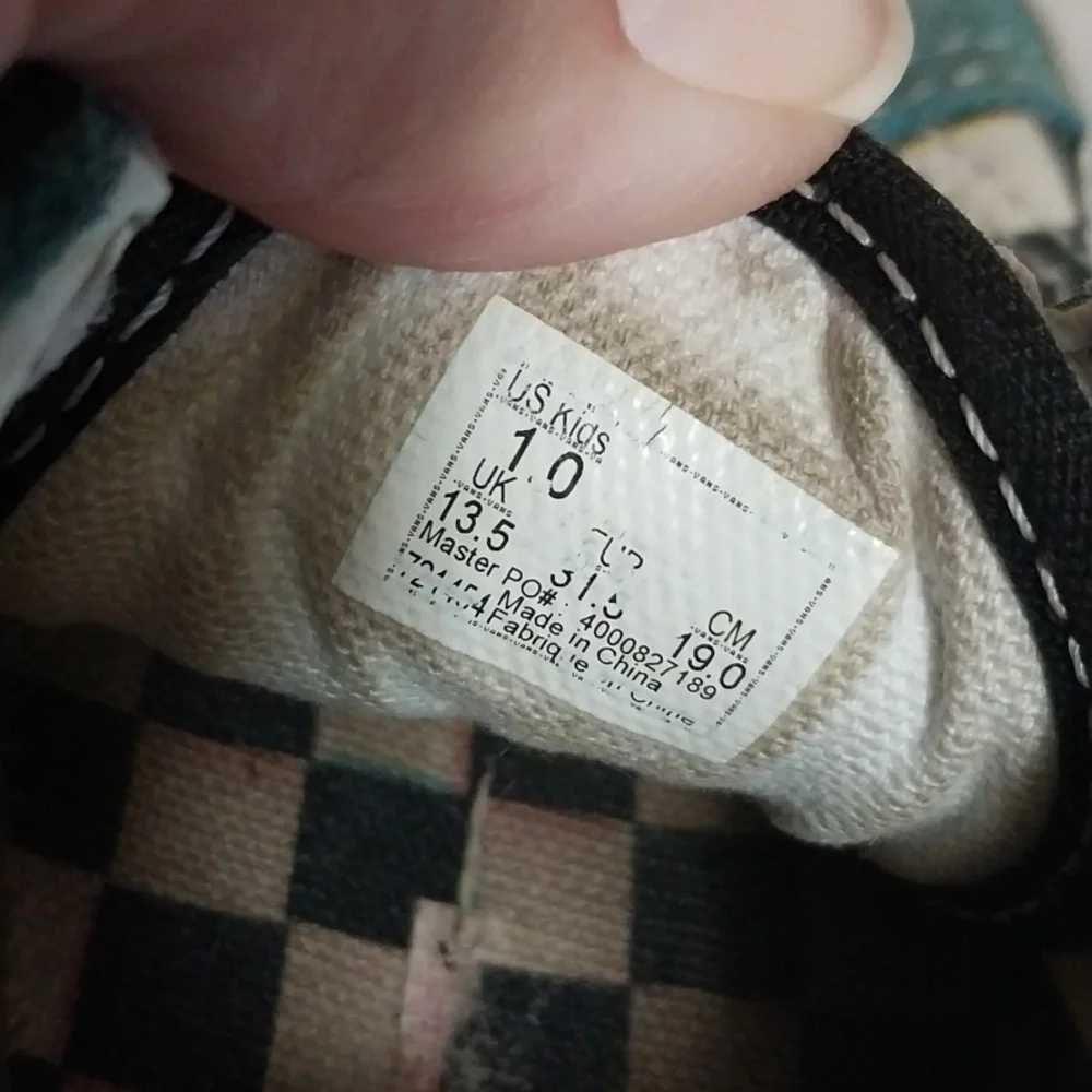 Vans Old Skool checkered sneakers kids 1